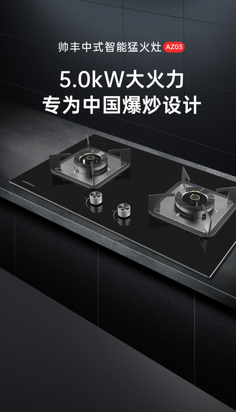 帥豐AZ03智能猛火灶煙機灶具